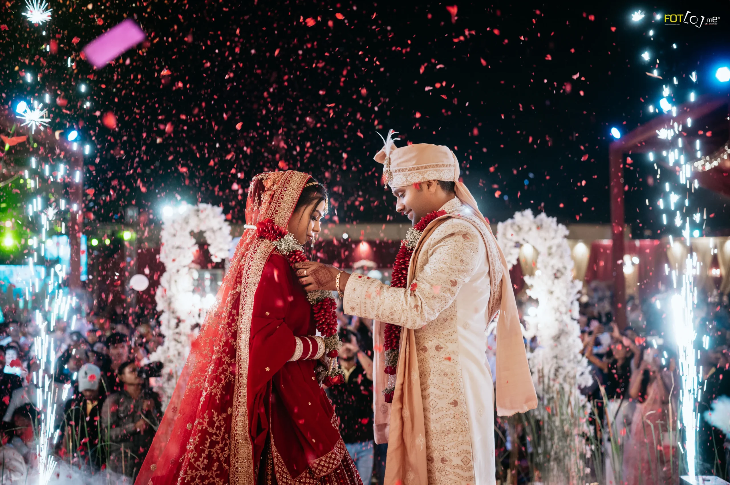 Varmala Ceremony Fireworks